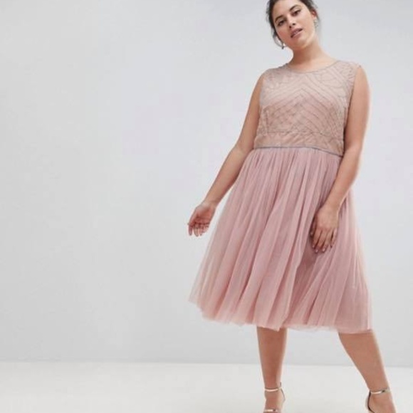 Beautiful Blush Plus Size Dress - Picture 1 of 7